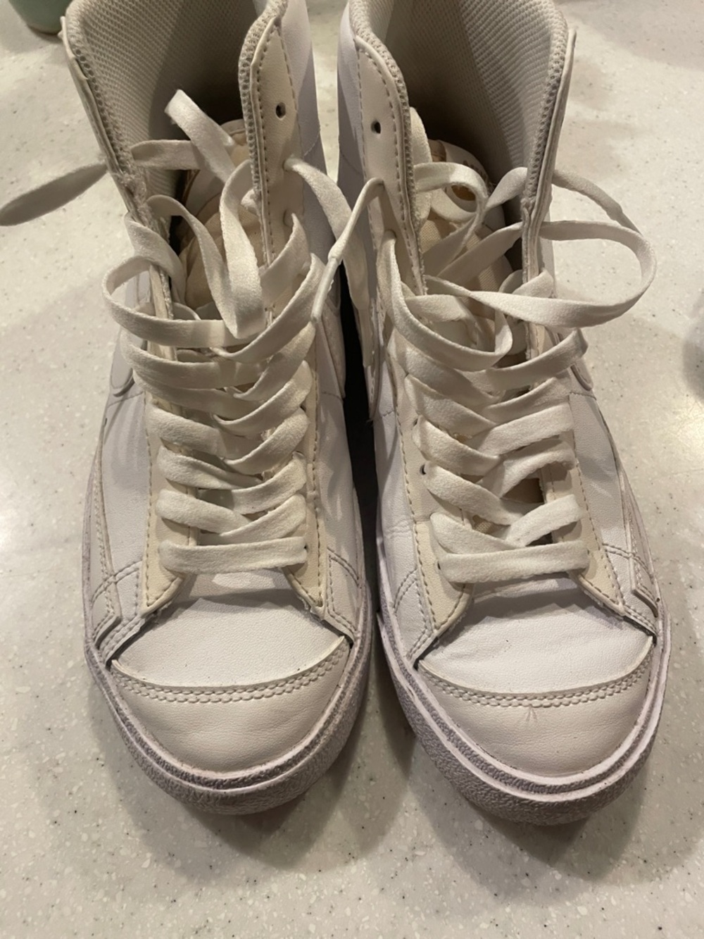 Nike Women's Blazers High-Top Sneakers in Off-White